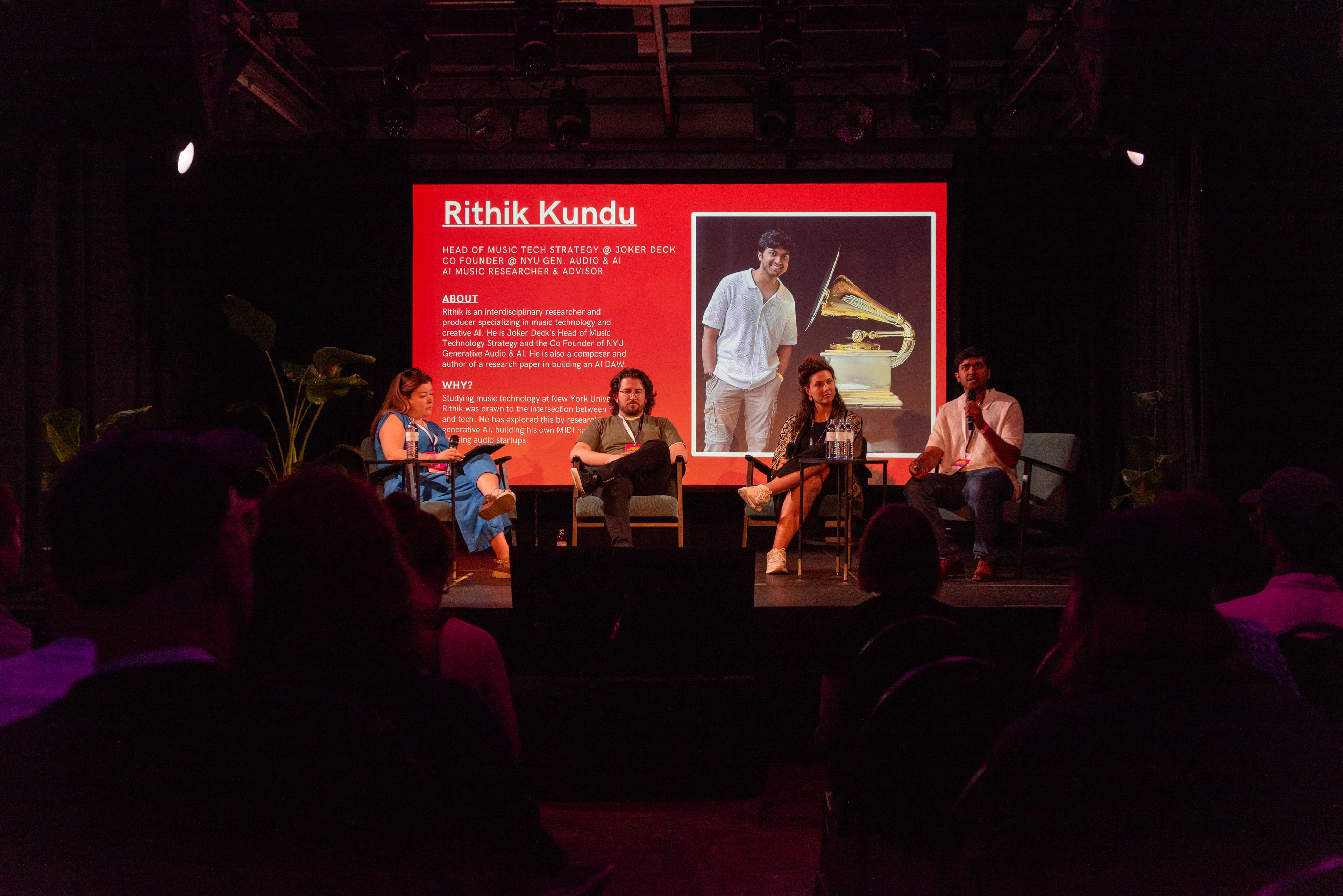 Rithik Kundu on stage at Music Frontiers, Berlin