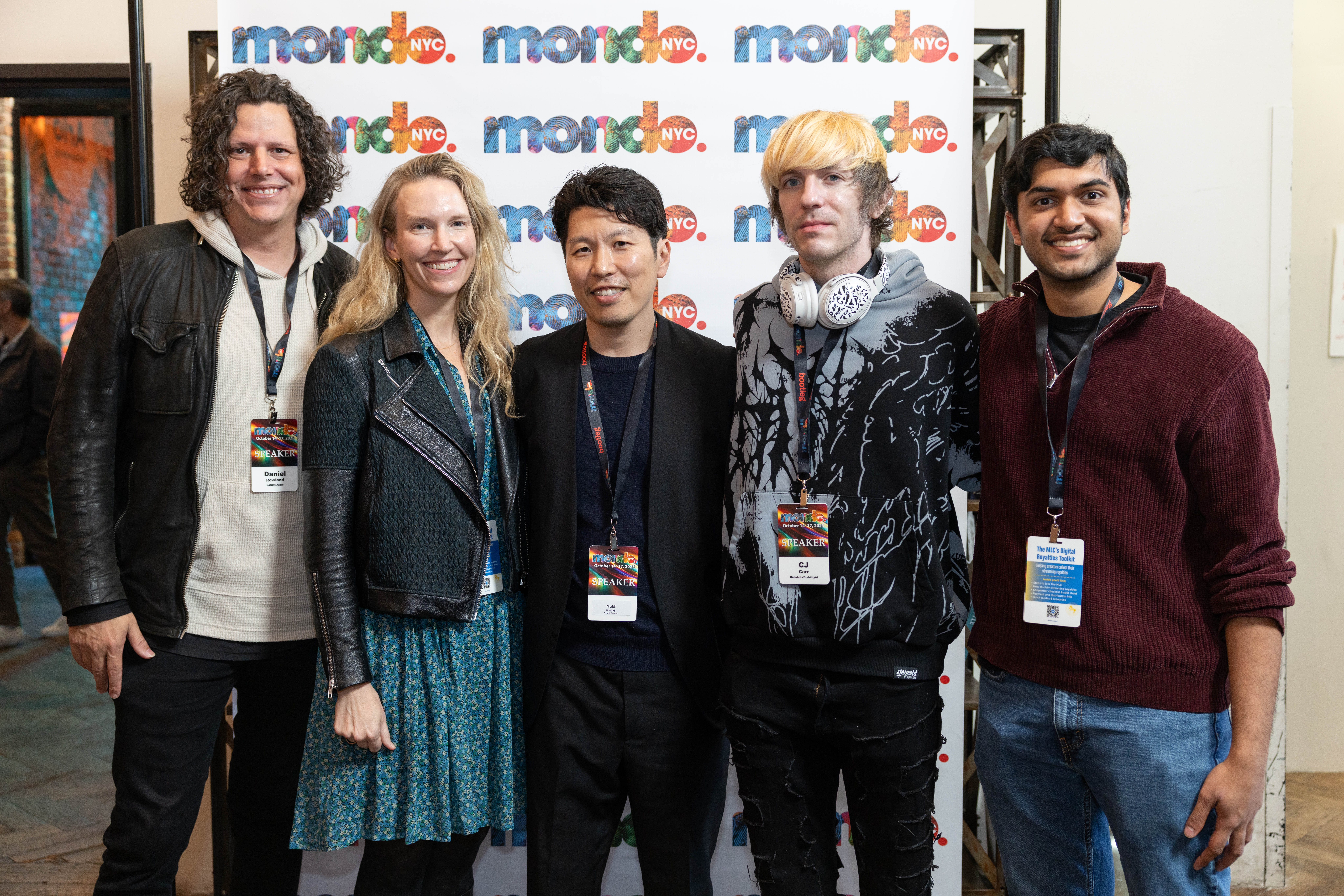 Rithik Kundu with co-panelists at Mondo.NYC