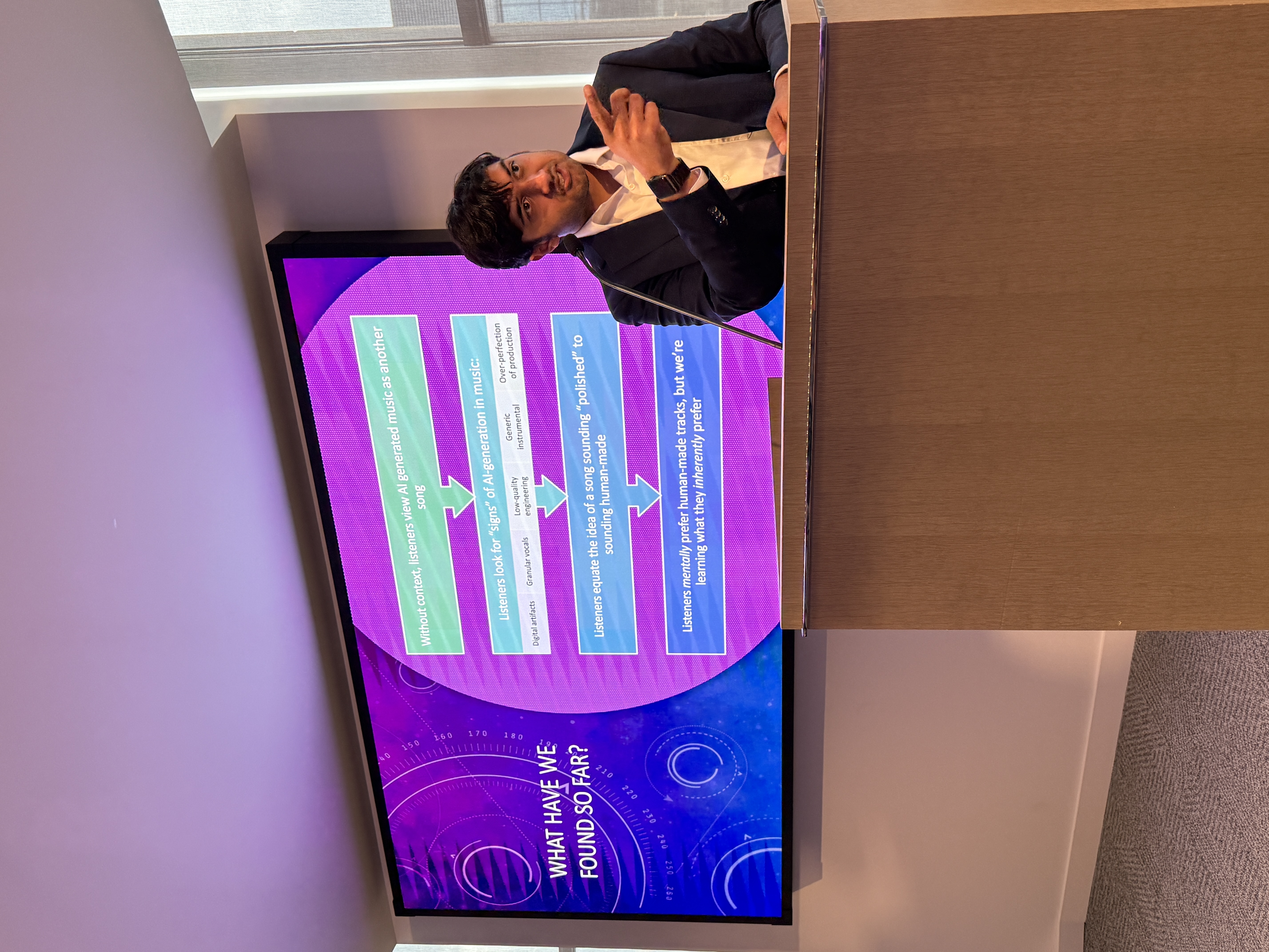 Rithik Kundu presenting at Sony Technology Conference